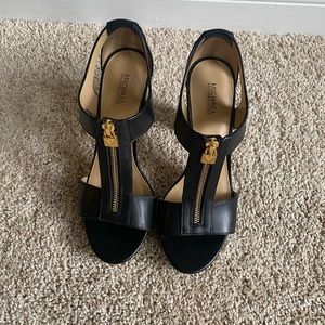 Michael Kors sandal leather heels size 7.5
